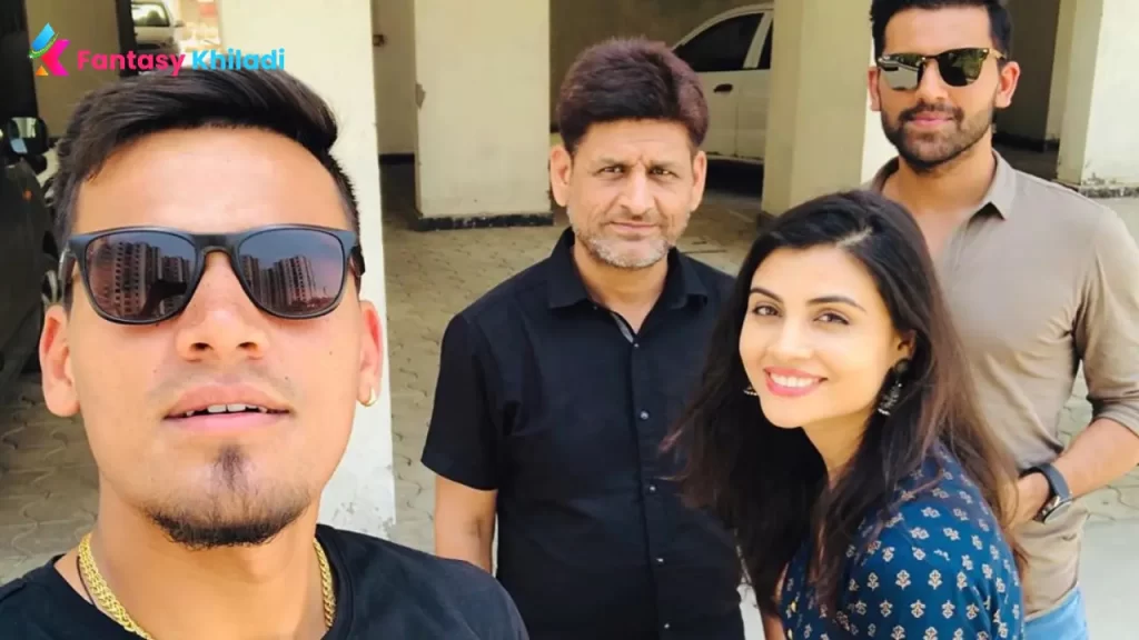 Rahul Chahar with his Family
