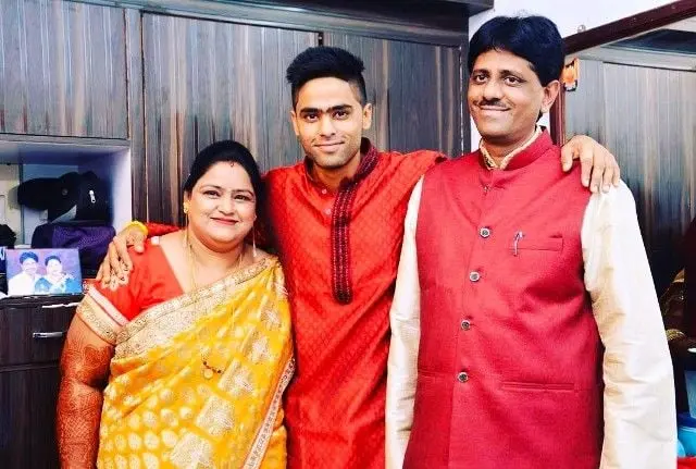 Surya Kumar Yadav with his Family