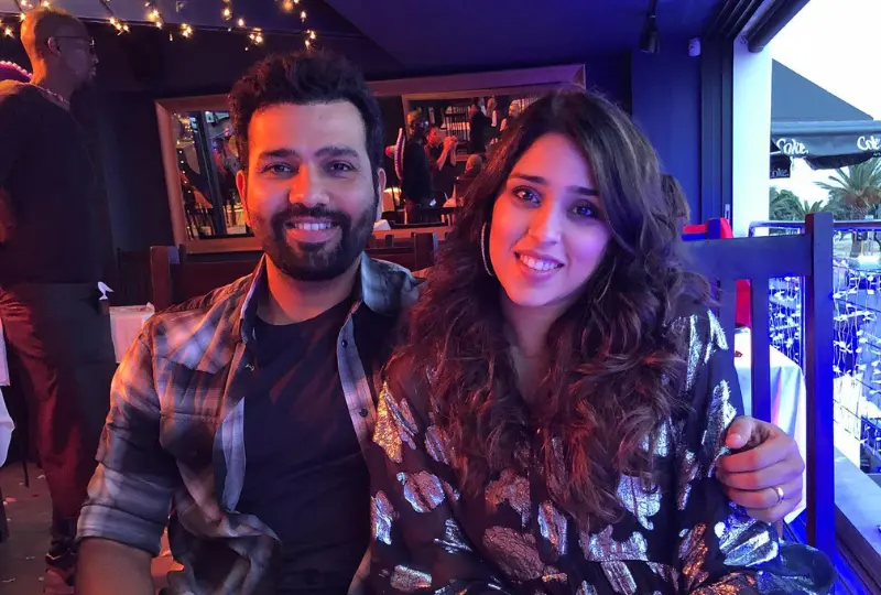 Rohit Sharma with his Wife