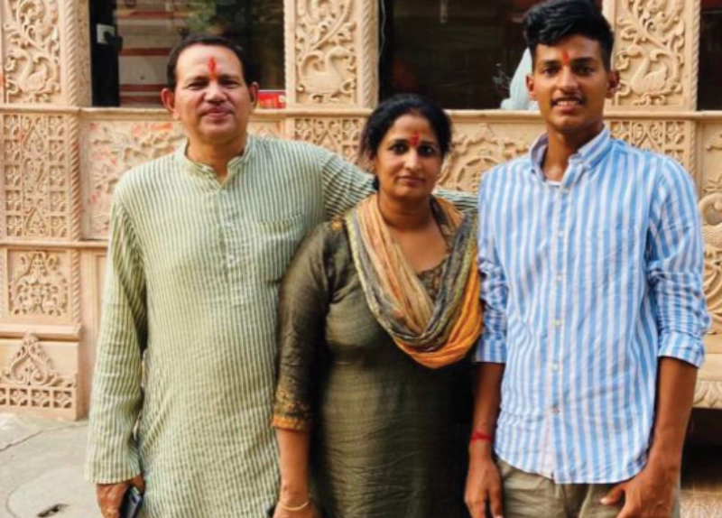 Yash Dhull with his Family