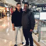 Anuj Rawat with his Father