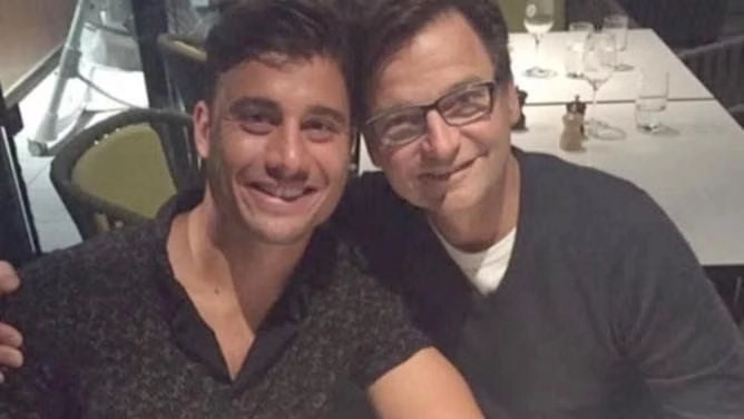 Marcus Stoinis with his father