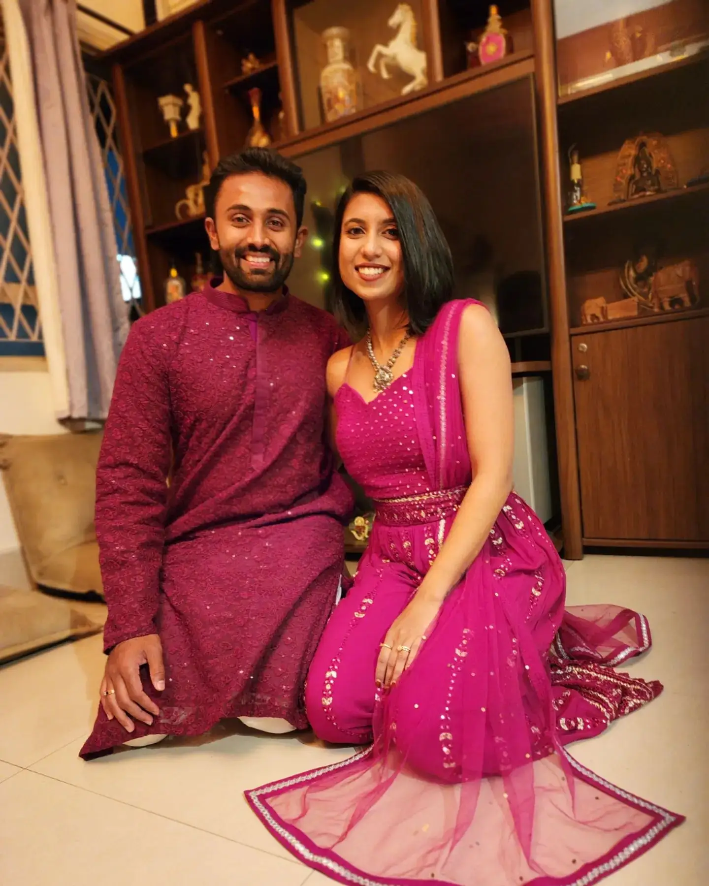 Shreyas Gopal with his Wife