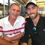 Glenn Maxwell with his Father