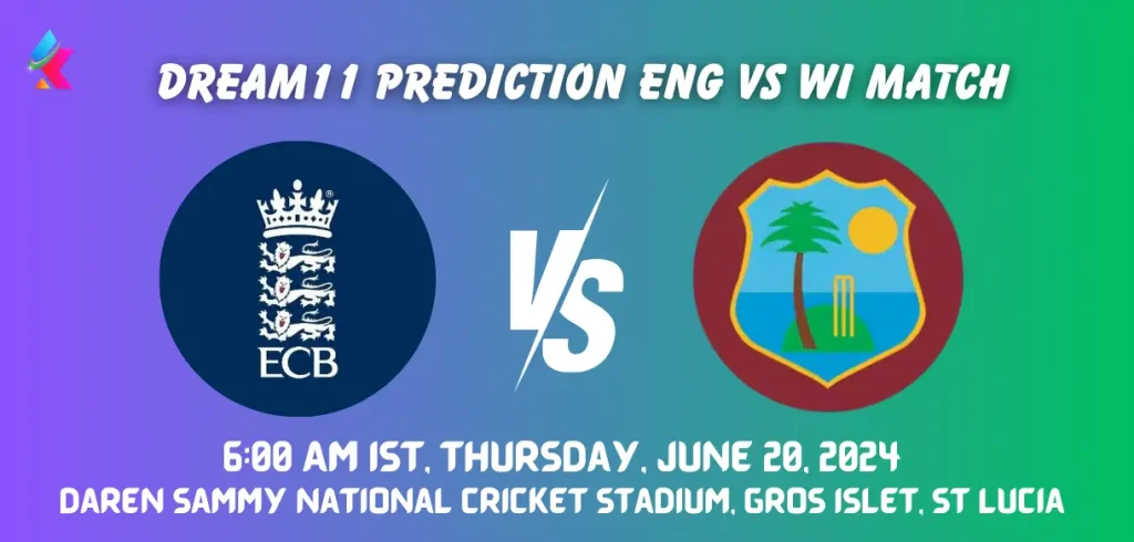 ENG vs WI Dream11 Prediction Today Match