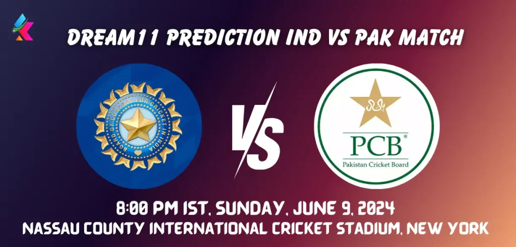 IND vs PAK Dream11 Prediction Today Match T20 World Cup 2024