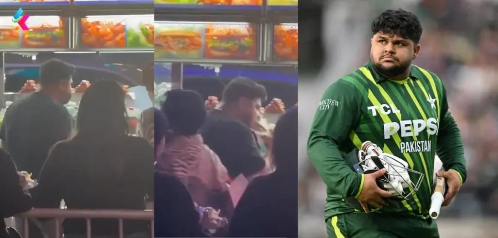 Pakistan's Azam Khan Spotted Enjoying Fast Food, Video Goes Viral