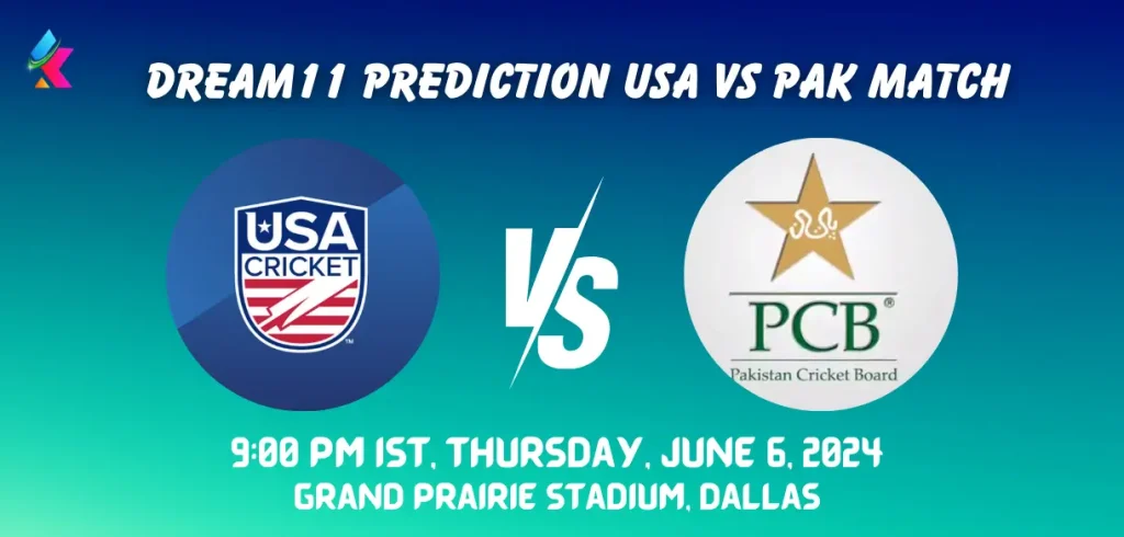 USA vs PAK Dream11 Prediction Today Match T20 World Cup 2024
