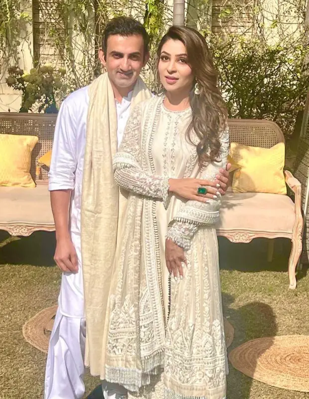 Gautam Gambhir with his Wife 