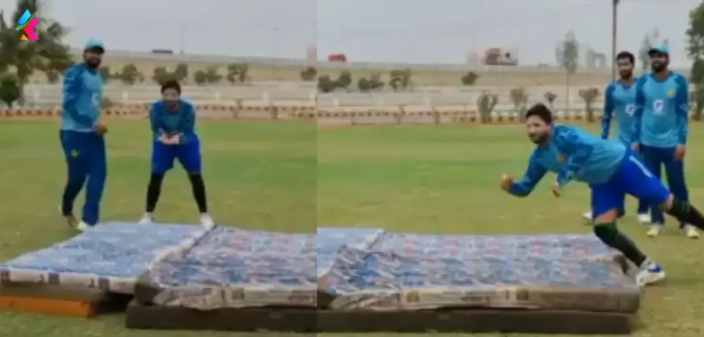 Pakistan Cricketers Using Mattresses During Catch Practice Fans Make Joke on Social Media