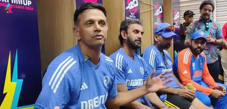 Rahul Dravid Gets Emotional in Final Speech Saying Goodbye to Team India After Winning T20 World Cup 2024